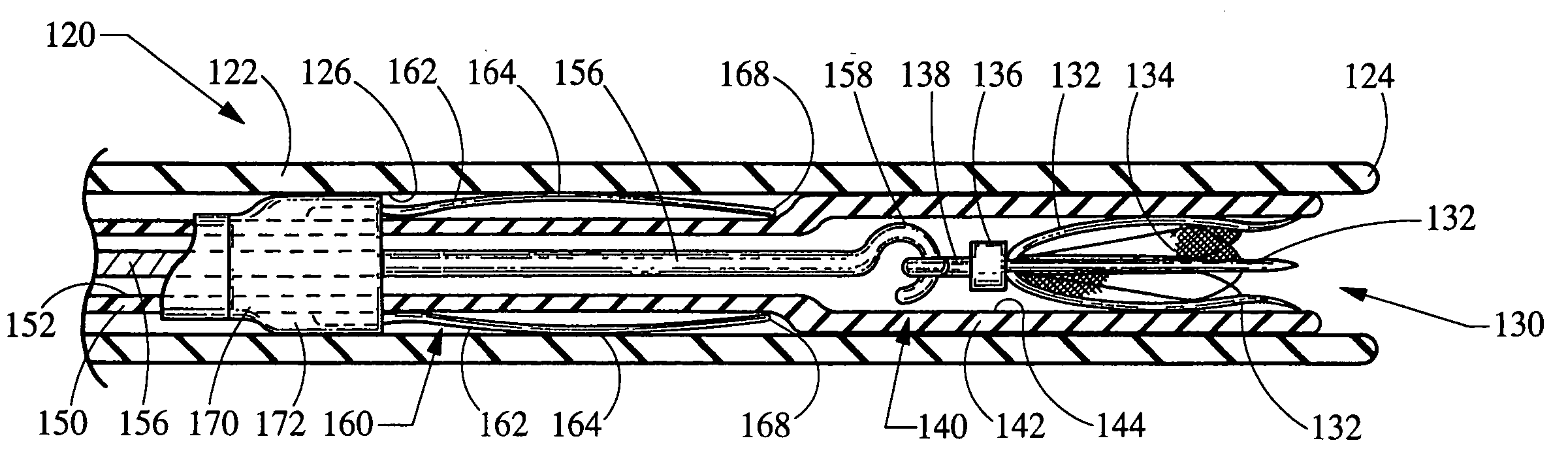 Self centering delivery catheter