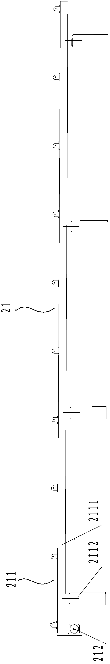 Semiautomatic streamline type production system and method for high-strength threaded steel bar