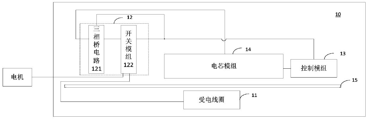 Energy storage device with charging and discharging functions, wireless charging system and electric vehicle