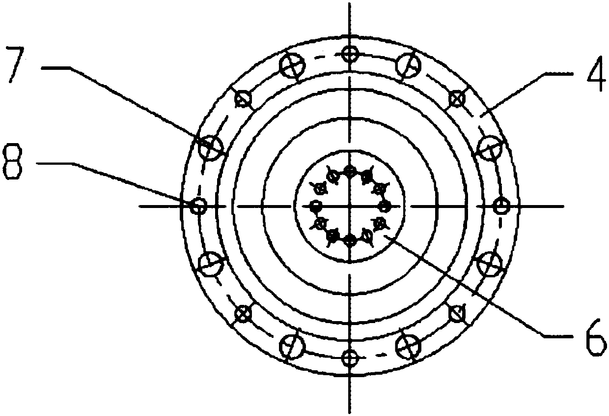 Gas burner for conversion furnace