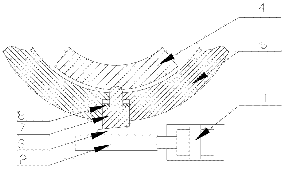 Online vibration control tilting-pad radial sliding bearing device