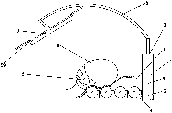 Acupuncture pillow system enabling user to operate mobile phone by head