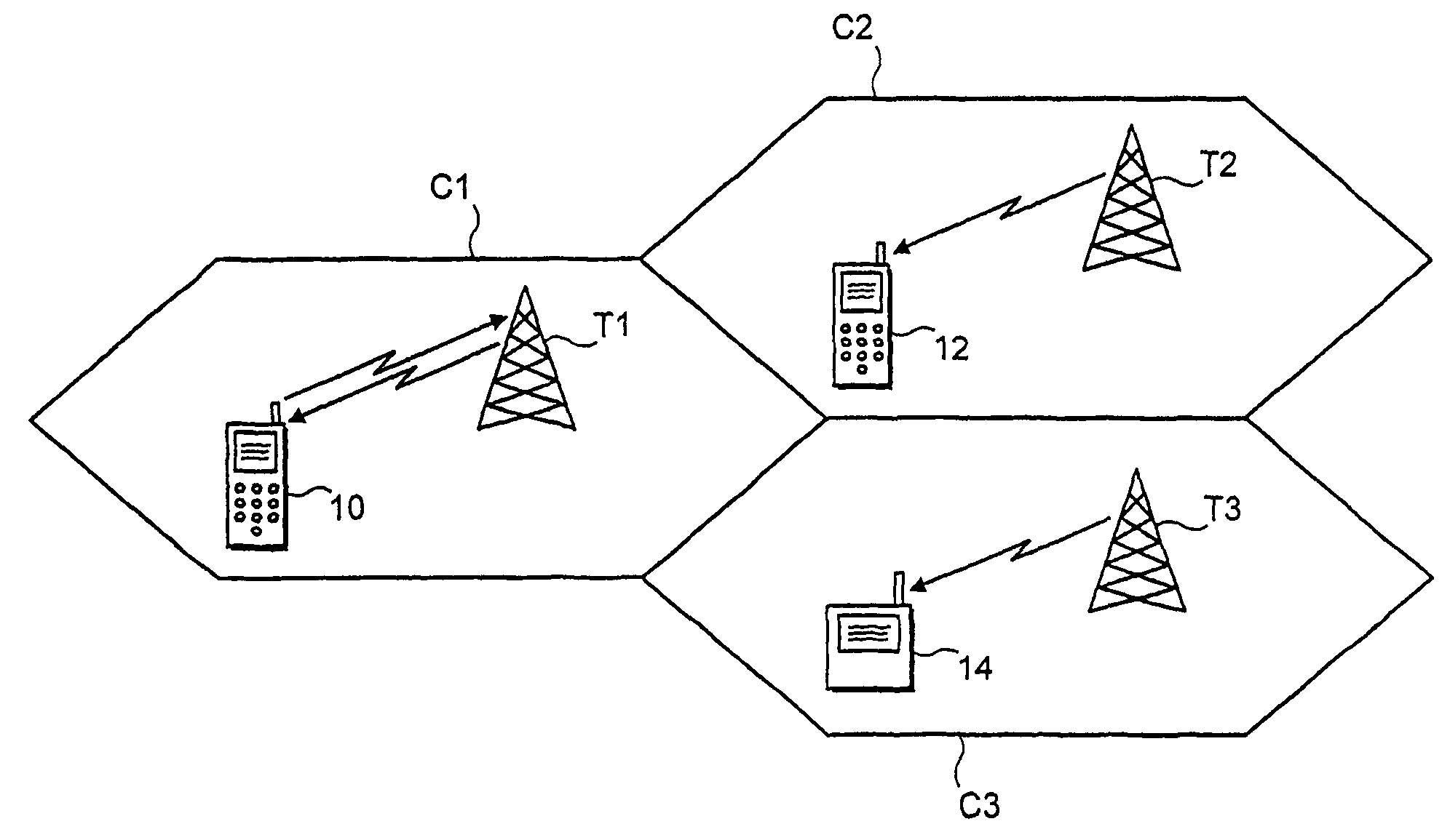 Mobile telephone with receive only mode