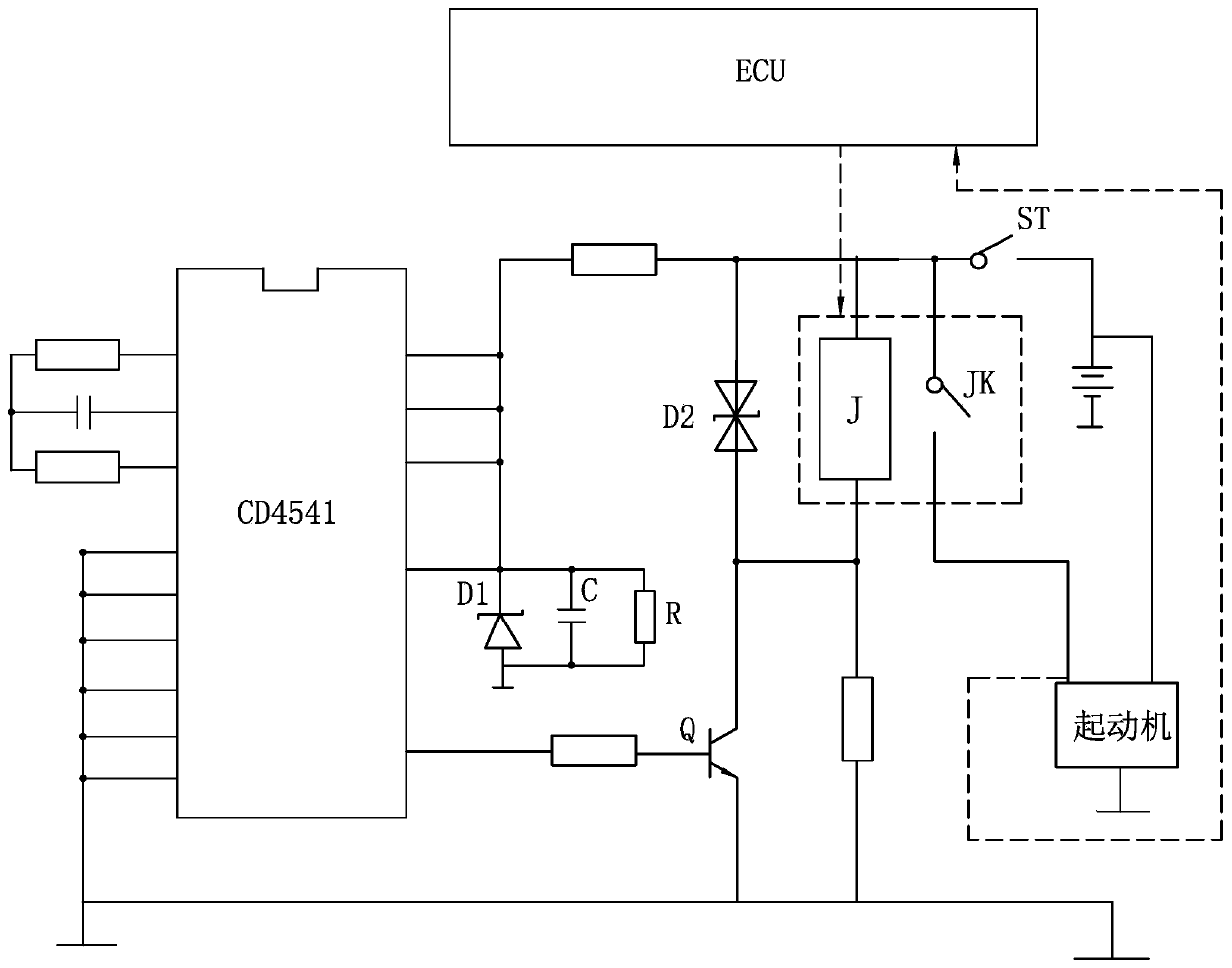 A kind of gas engine starting control method