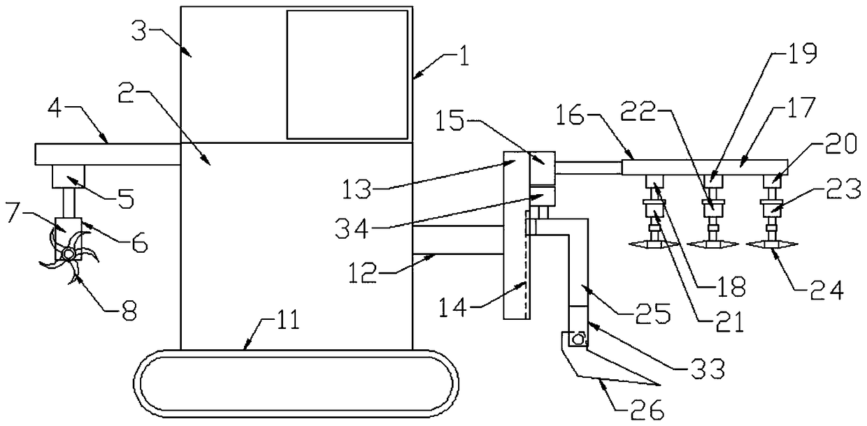 Soil turning machine applicable to farmland soil