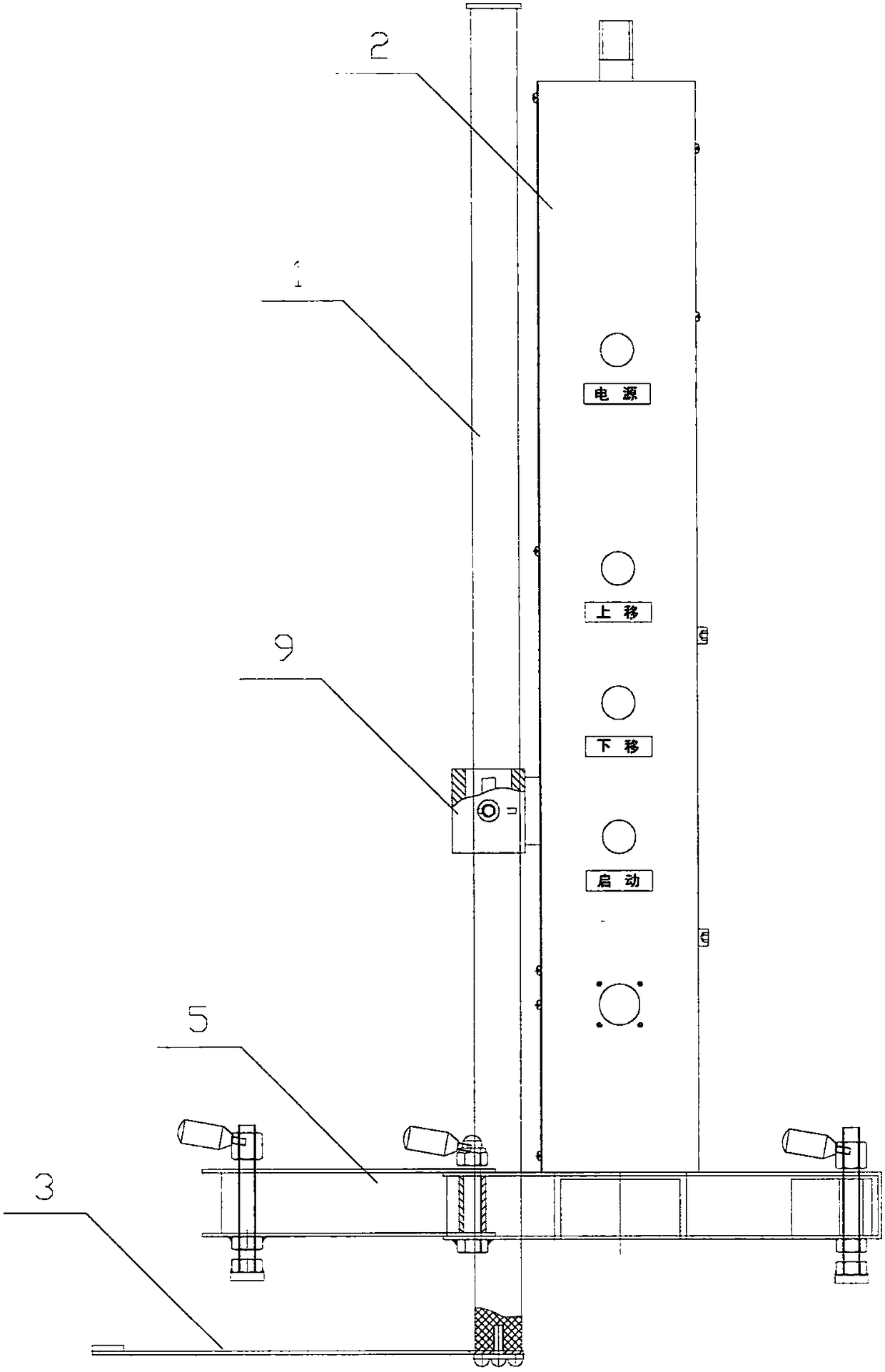 Novel automatic calibration device for eddy current liquid level meter