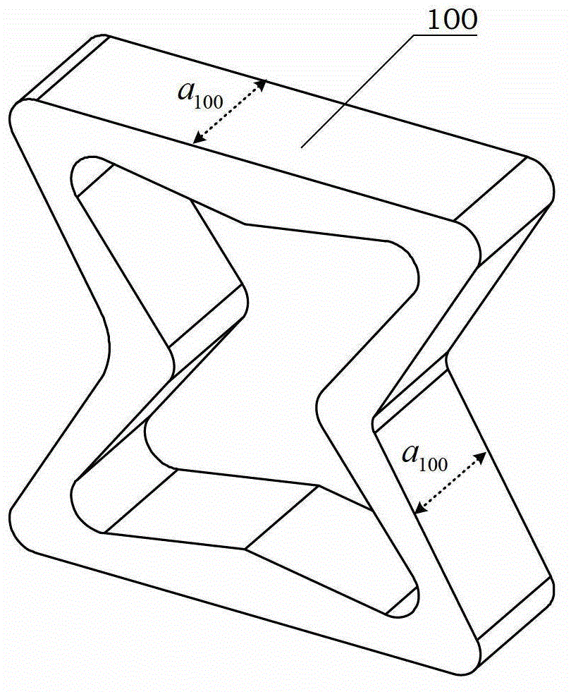 Internally hollow metal rubber vibration isolator with negative Poisson's ratio characteristic