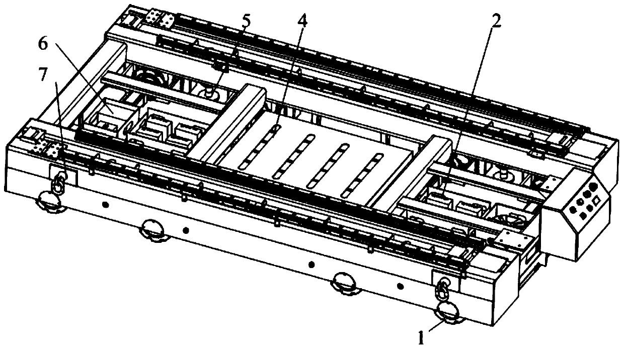 Heavy-load automatic guided vehicle (AGV) carrying platform capable of realizing omnidirectional movement