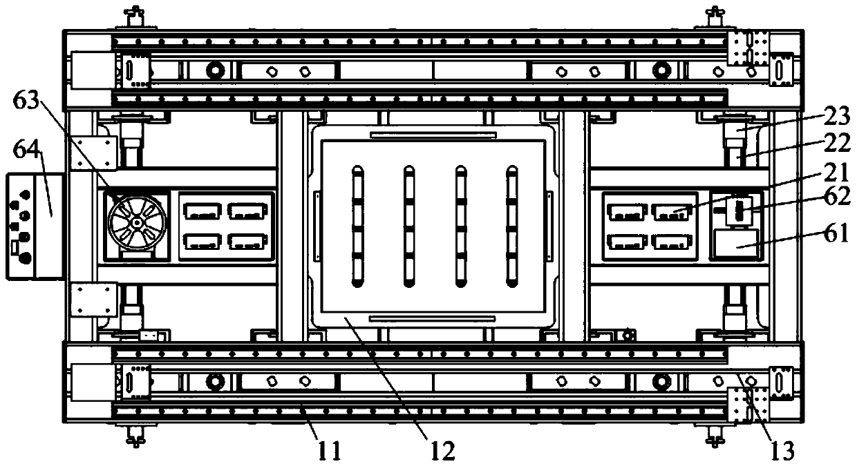 Heavy-load automatic guided vehicle (AGV) carrying platform capable of realizing omnidirectional movement