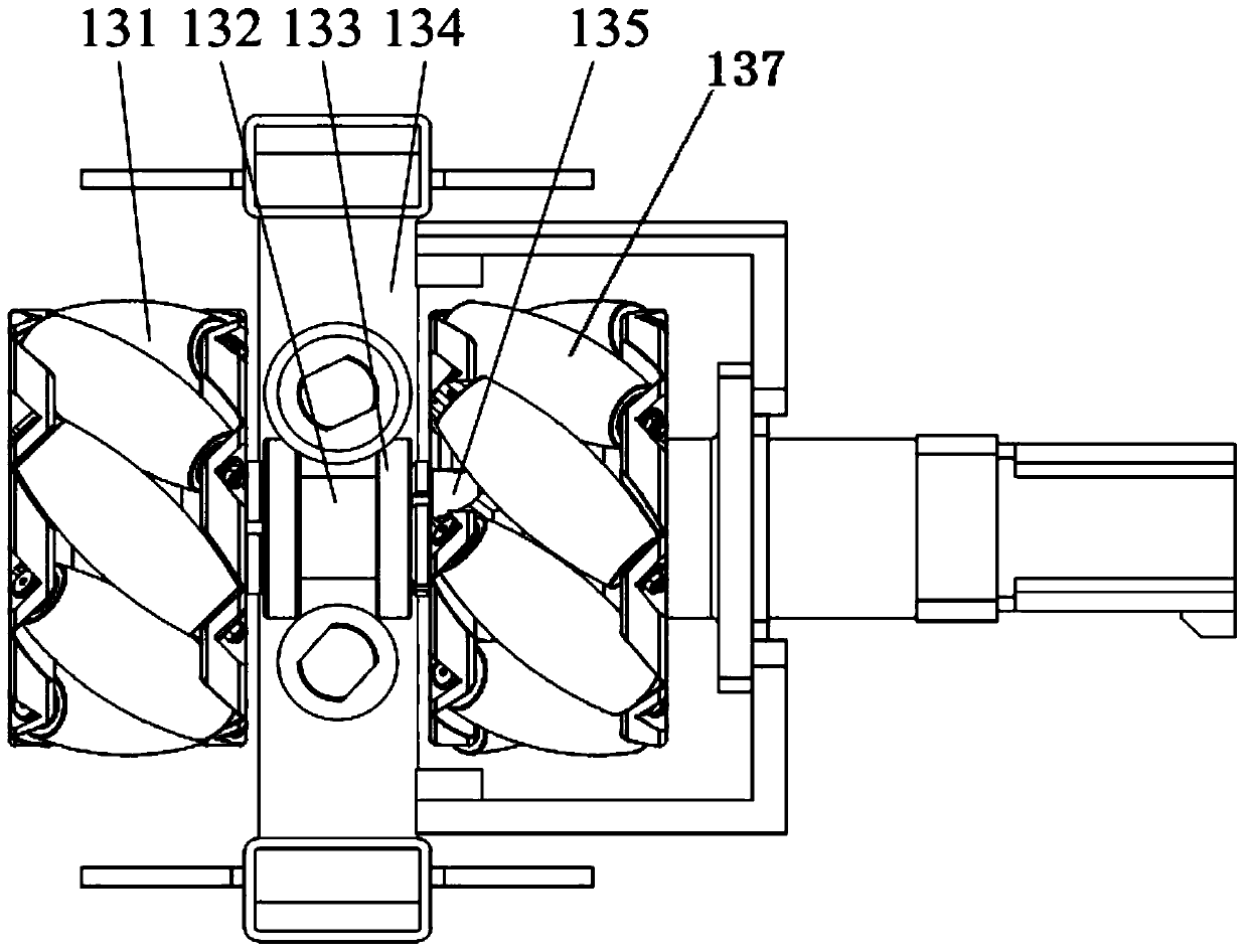 Heavy-load automatic guided vehicle (AGV) carrying platform capable of realizing omnidirectional movement