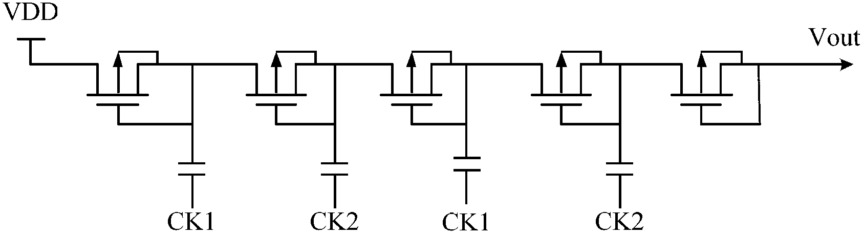 Positive high-voltage charge pump