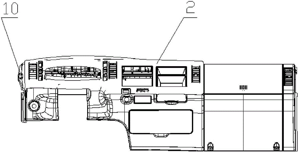 Wide left-arranged instrument desk