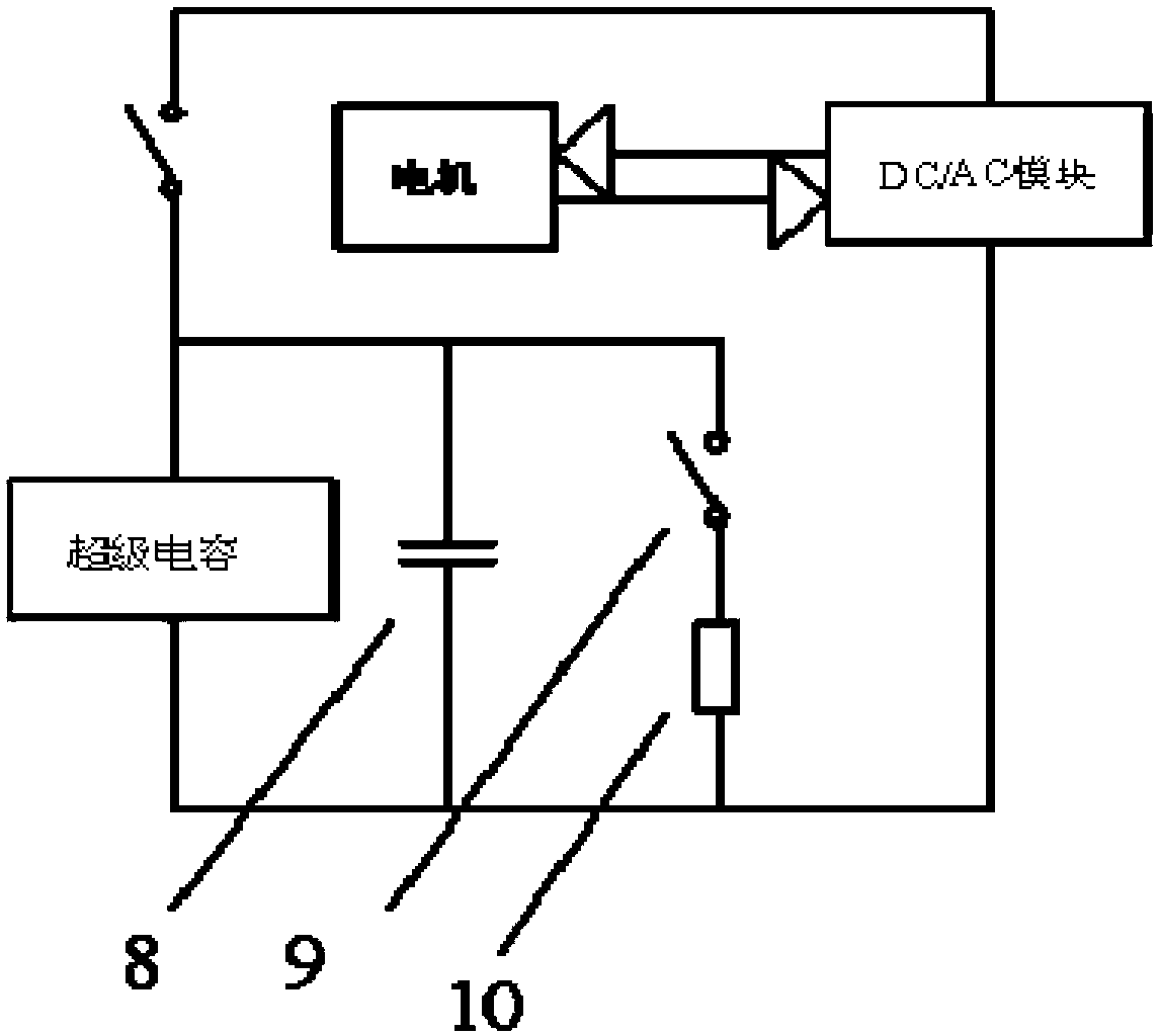 Hybrid electric vehicle using super-capacitor accessory power system