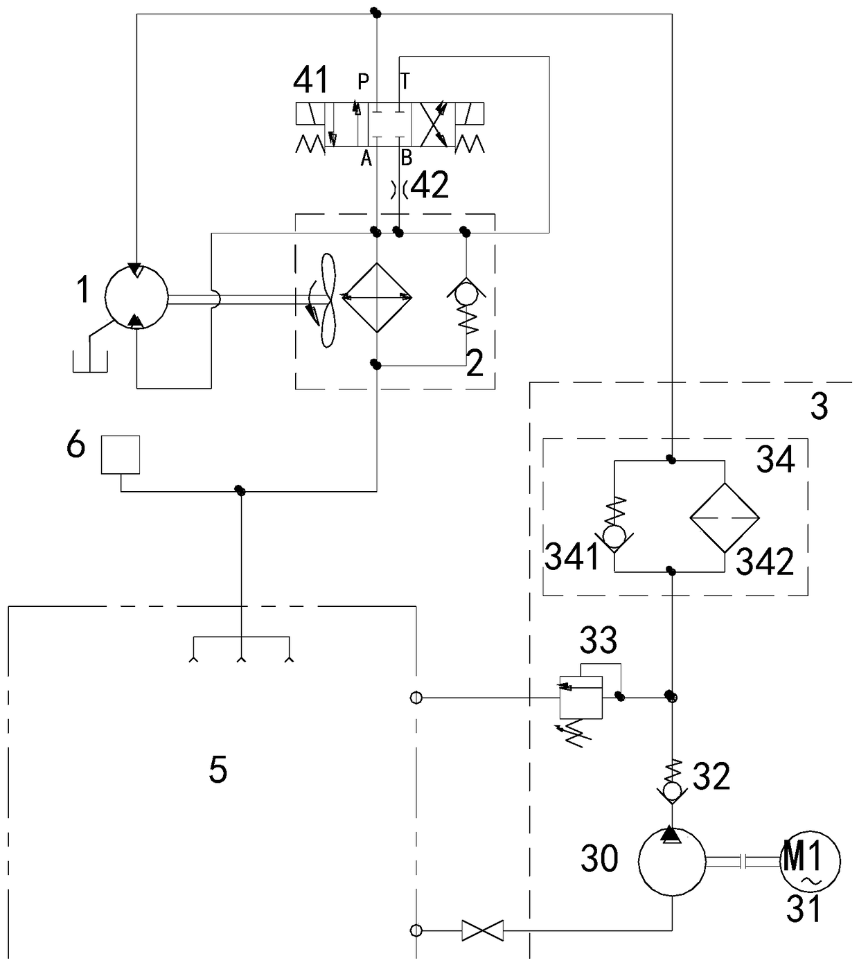 Lubricating and cooling system for wind power gearbox and wind power generating set