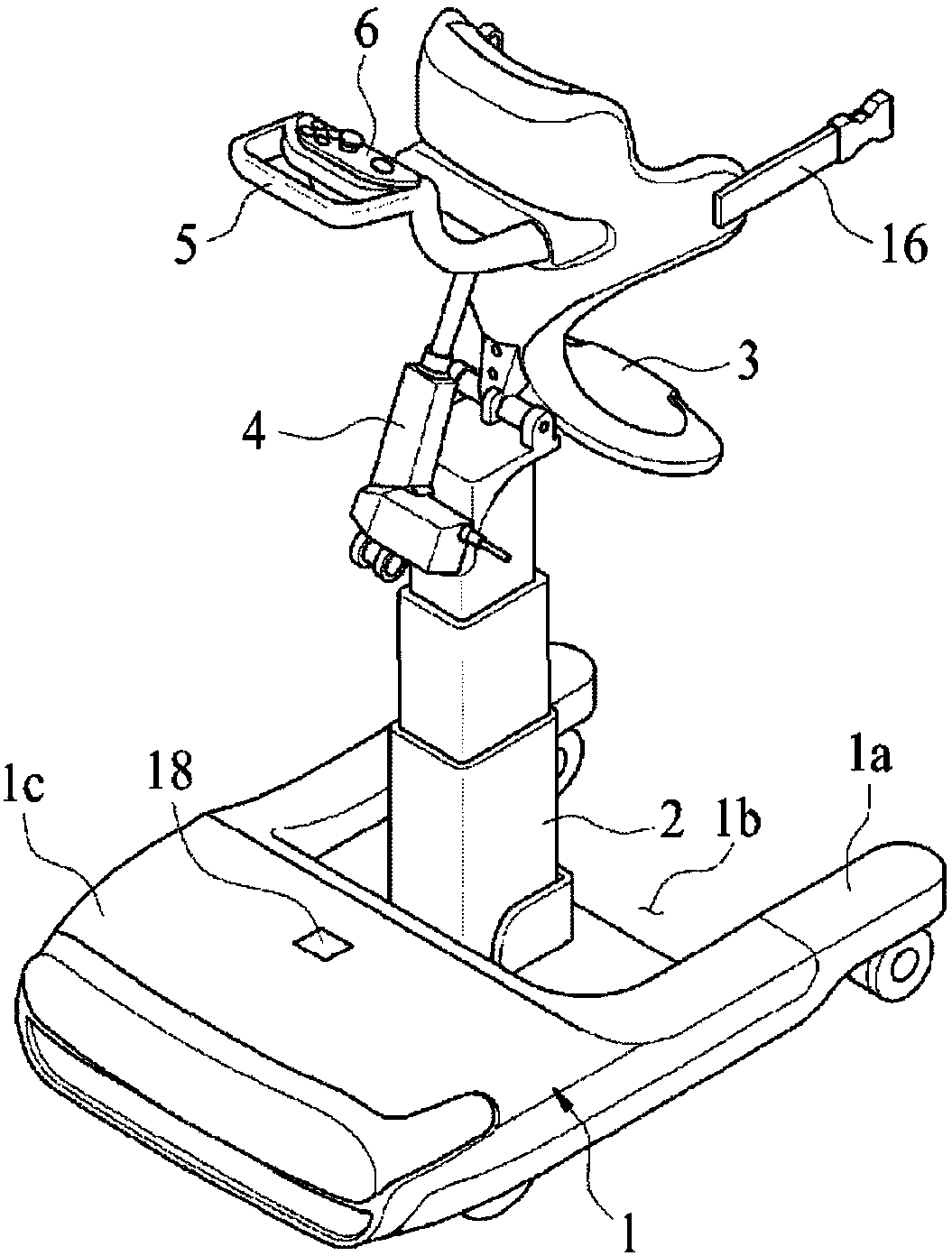 Aid robot for transporting