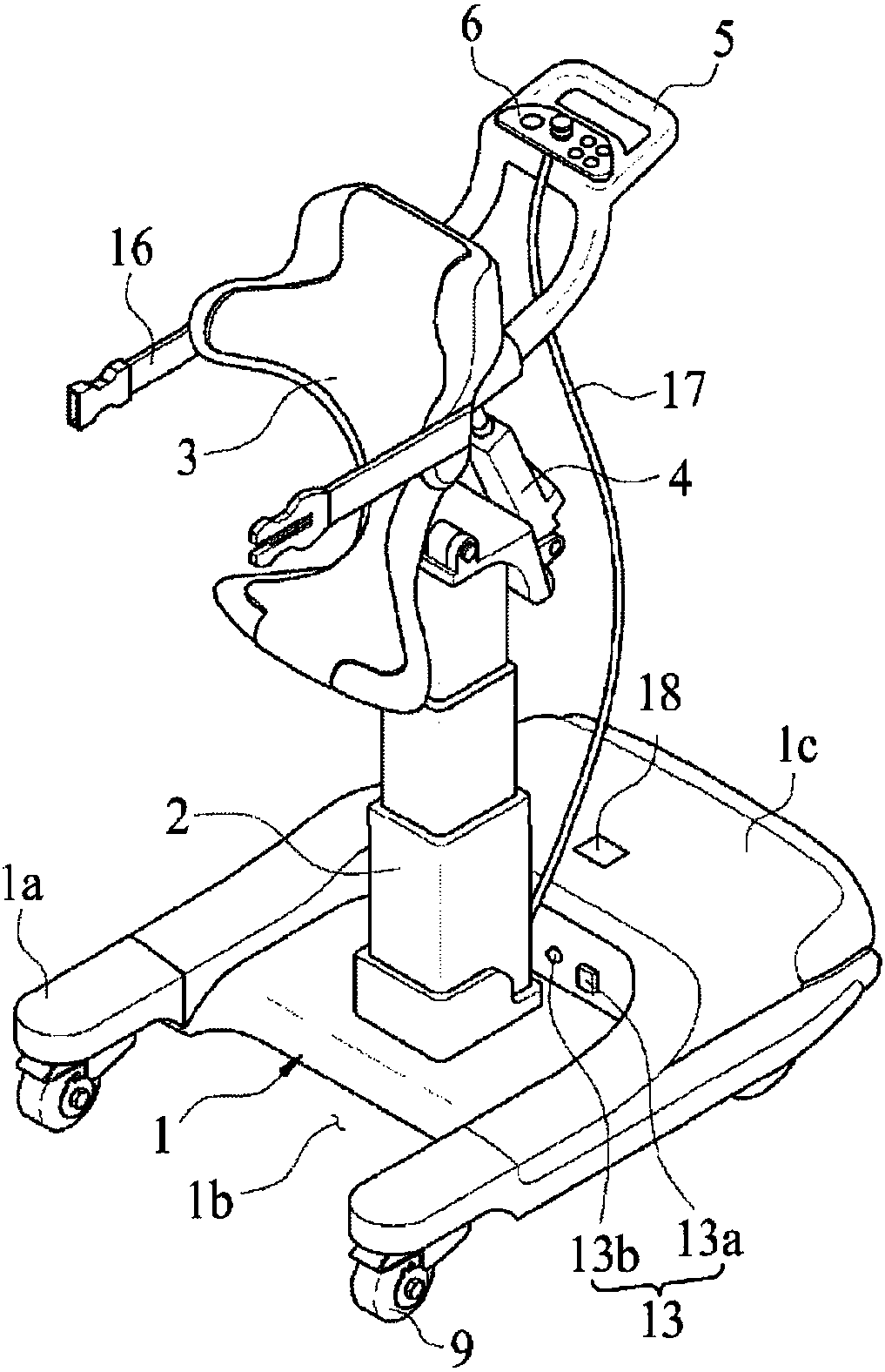 Aid robot for transporting