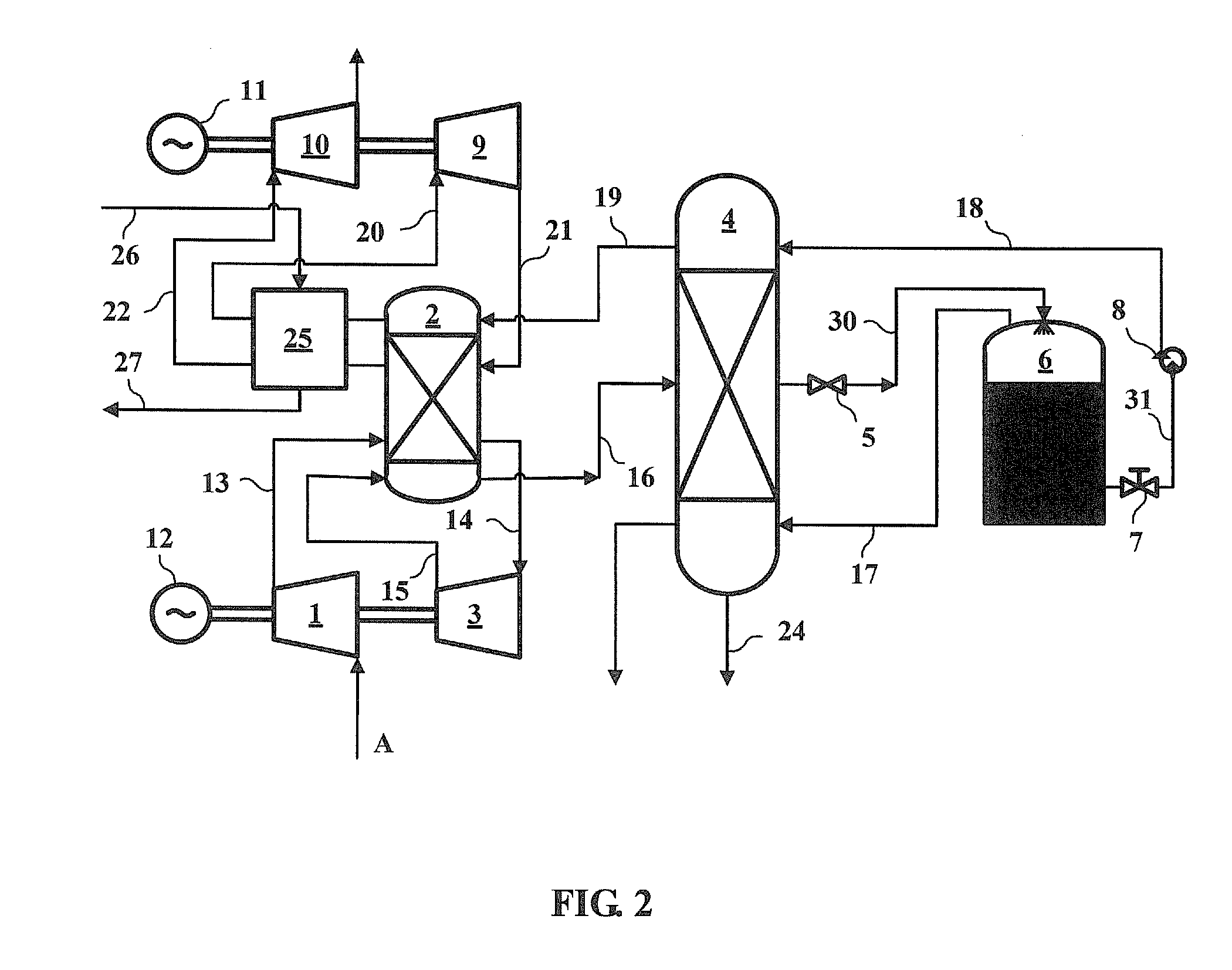 Energy storage system using supercritical air