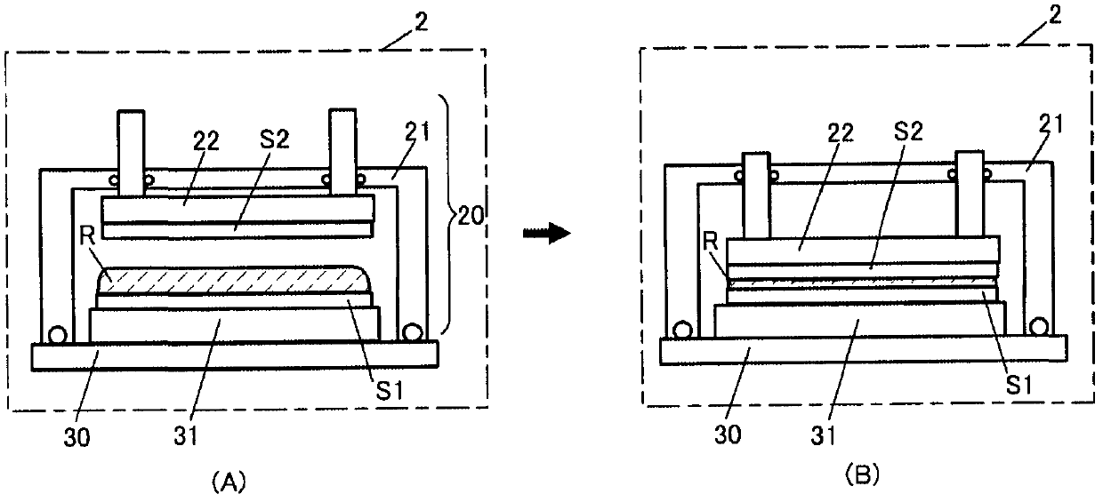 Adhesion apparatus and adhesion method