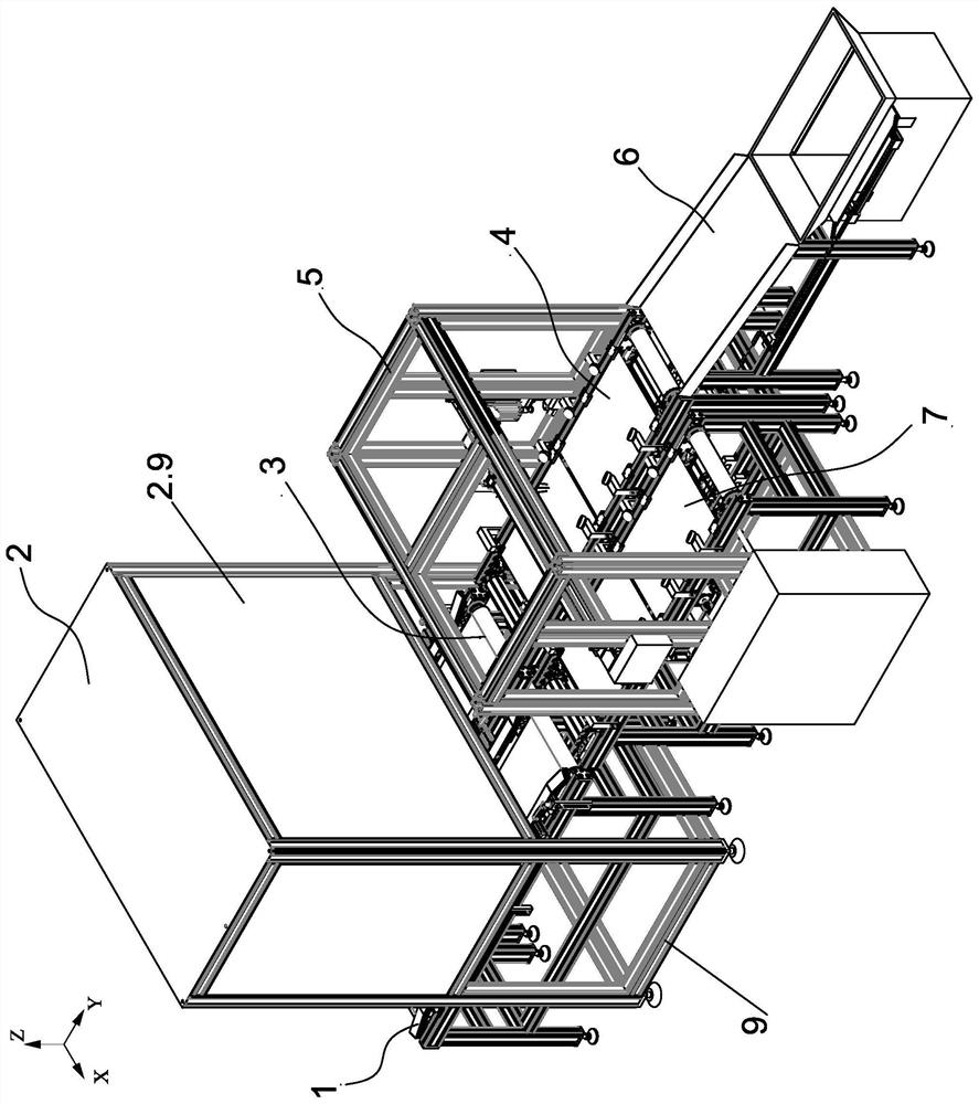 A double-visual inspection belt chain cross-conveyor transplanting machine for picking and filling seedlings