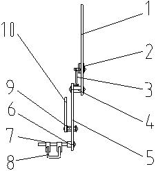 Mechanical safety device for pneumatic hydraulic cylinder driving and stamping equipment