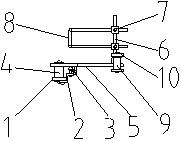 Mechanical safety device for pneumatic hydraulic cylinder driving and stamping equipment