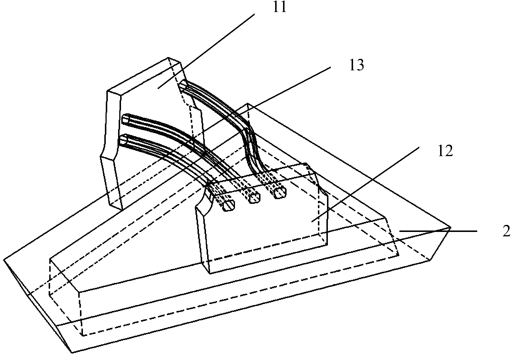 Non-pre-buried type abnormal-shaped bent water channel hot-work die and manufacturing method of non-pre-buried type abnormal-shaped bent water channel hot-work die