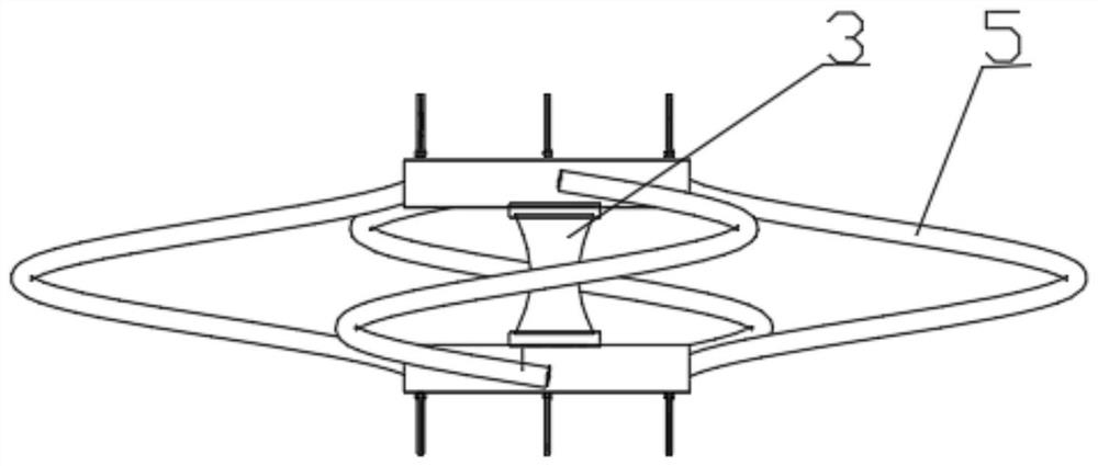 Metal composite energy dissipater with double-order yield points for shock insulation layer