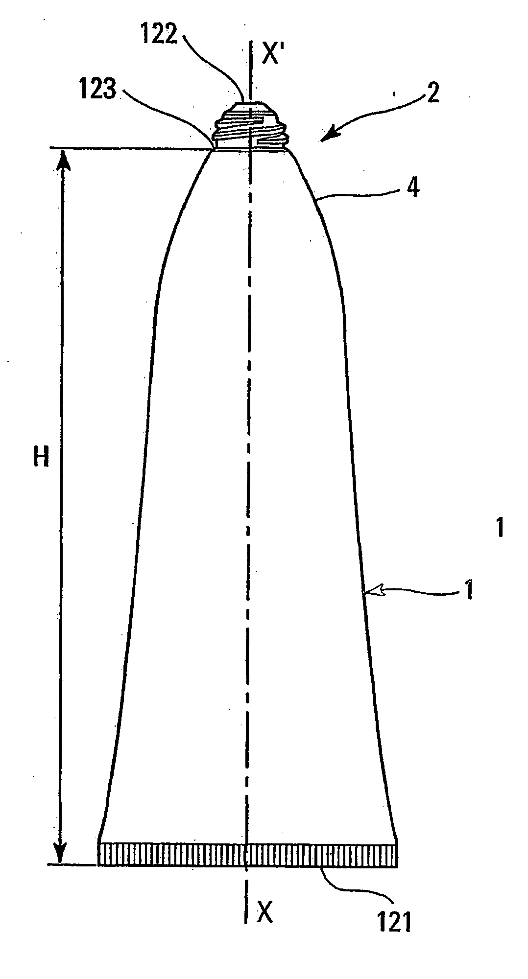 Flexible tube made from polypropylene and method for production of said tube