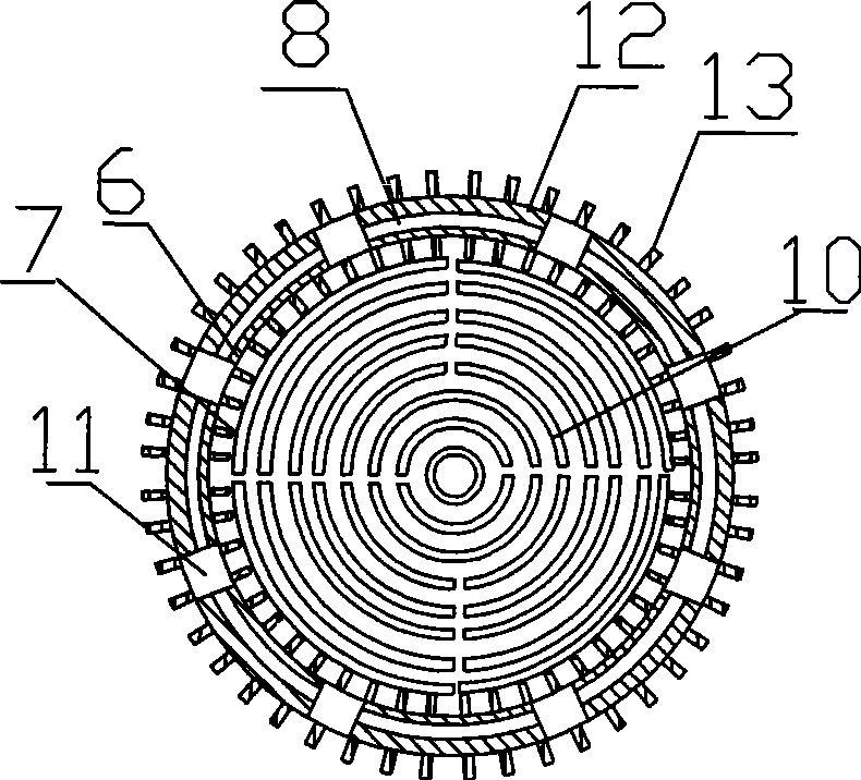 Slit type baking house hot-air stove