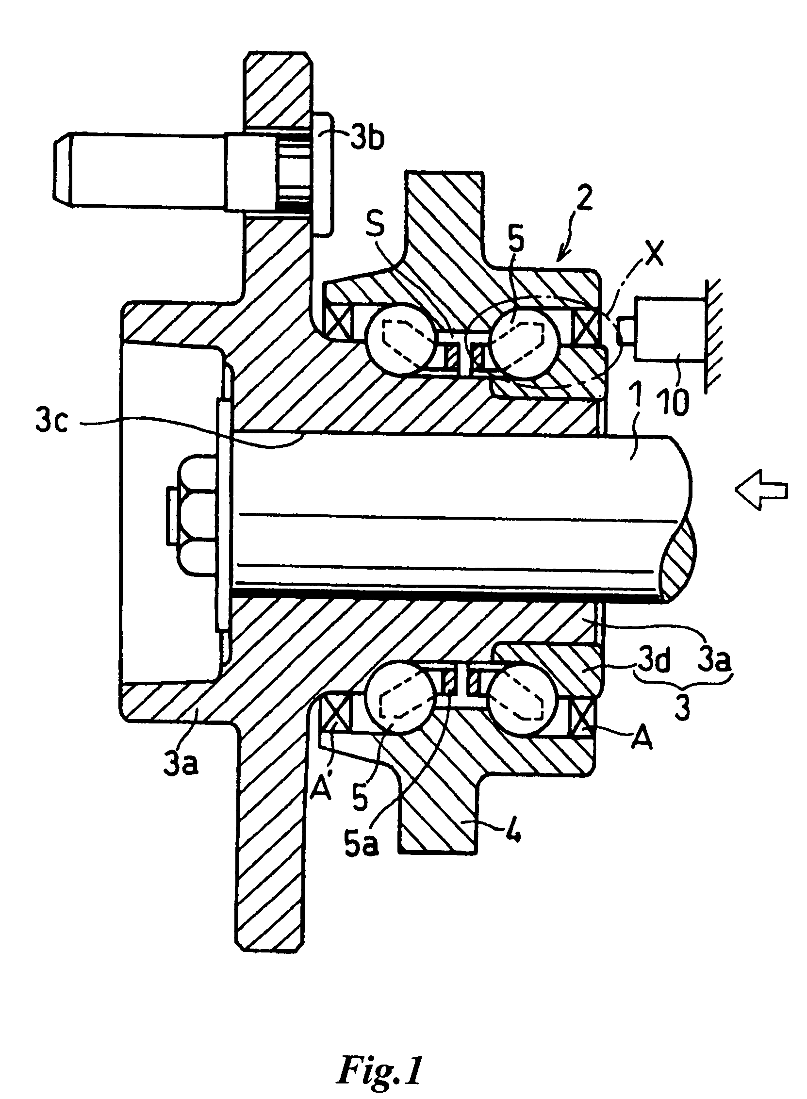 Sealing device with tone wheel