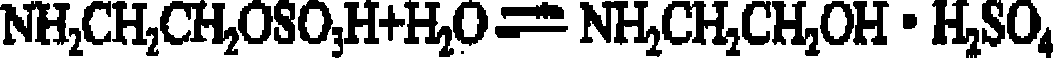 Method for synthesizing taurine