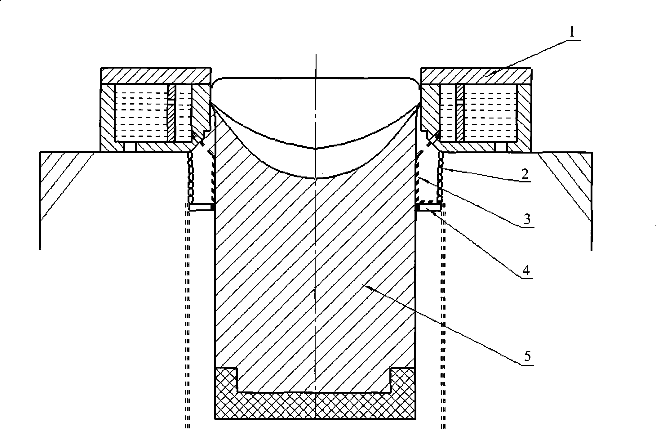 Design method of dash device for hard aluminum alloy semi-continuous casting