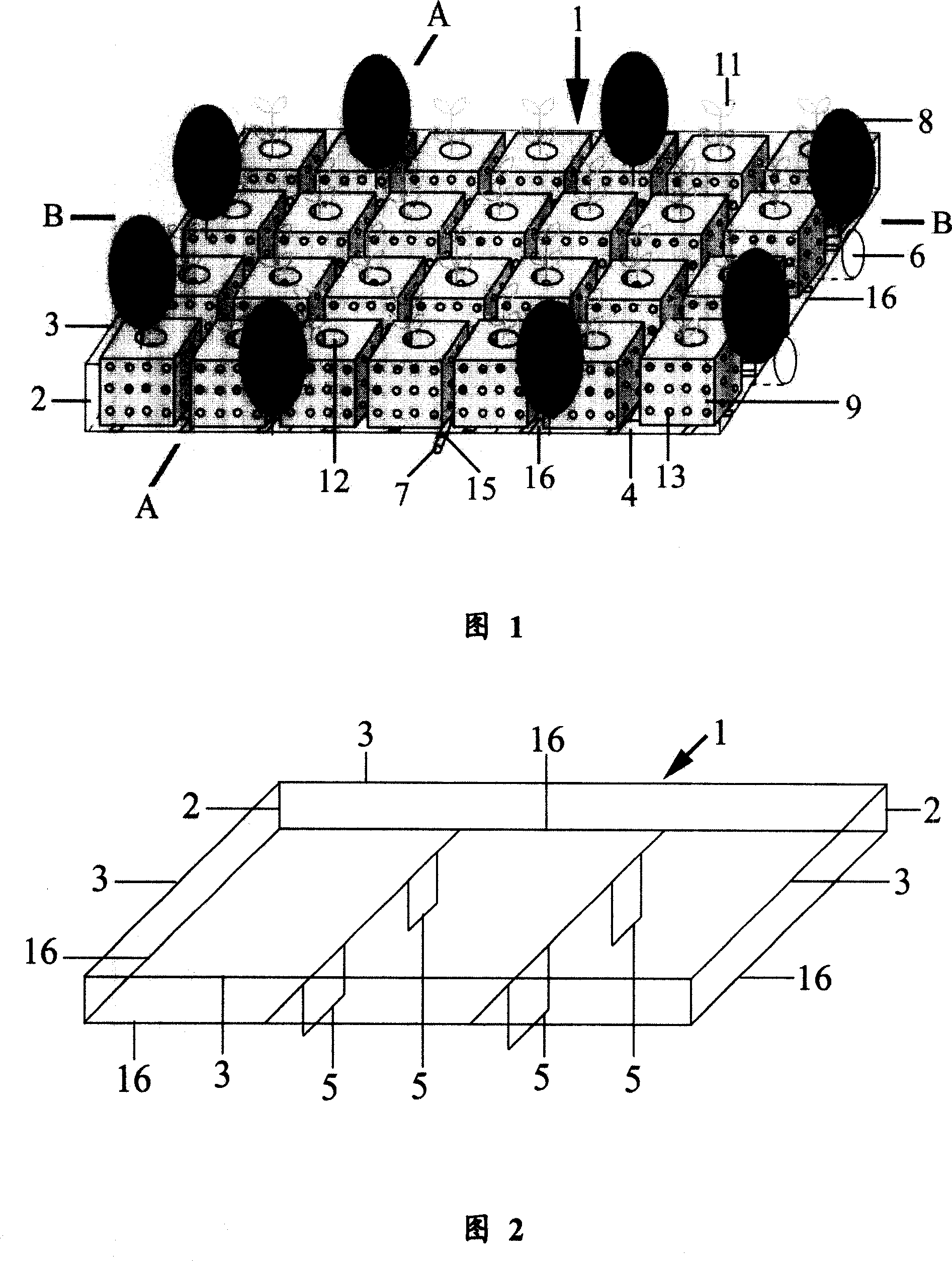 Modular air-floating type artificial mattress for processing polluted water, its manufacture method and purification method