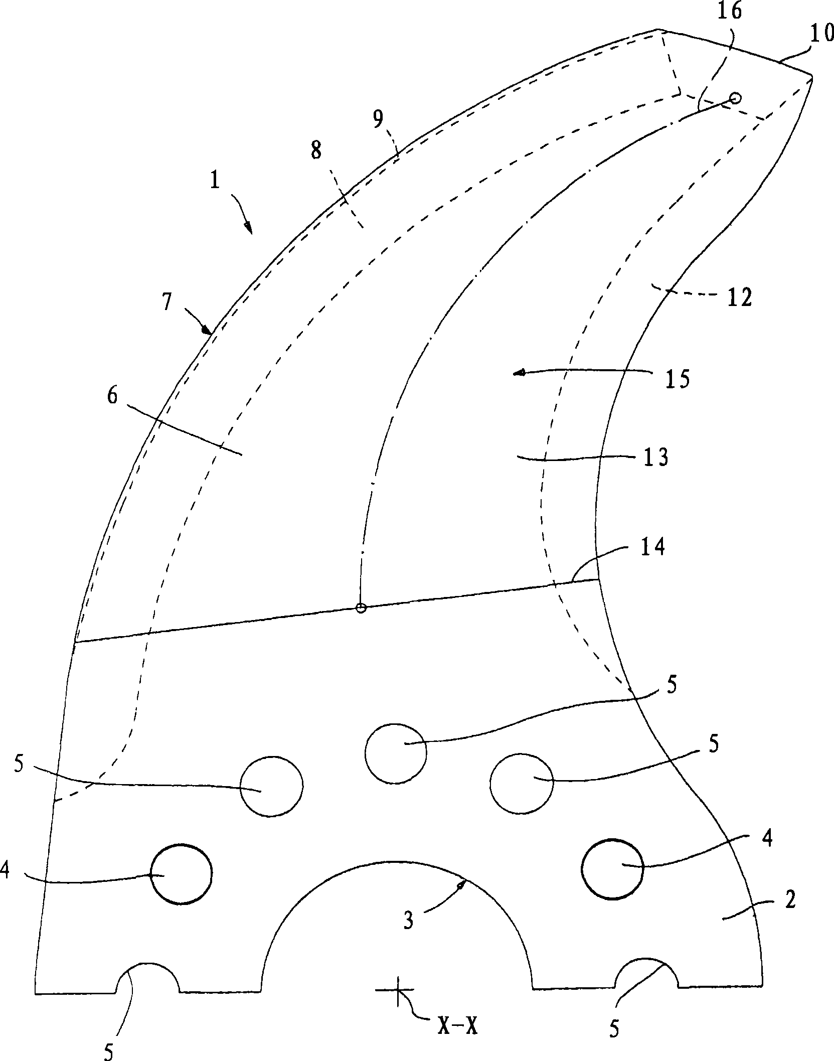 Cutter knife and knife head equipped with same