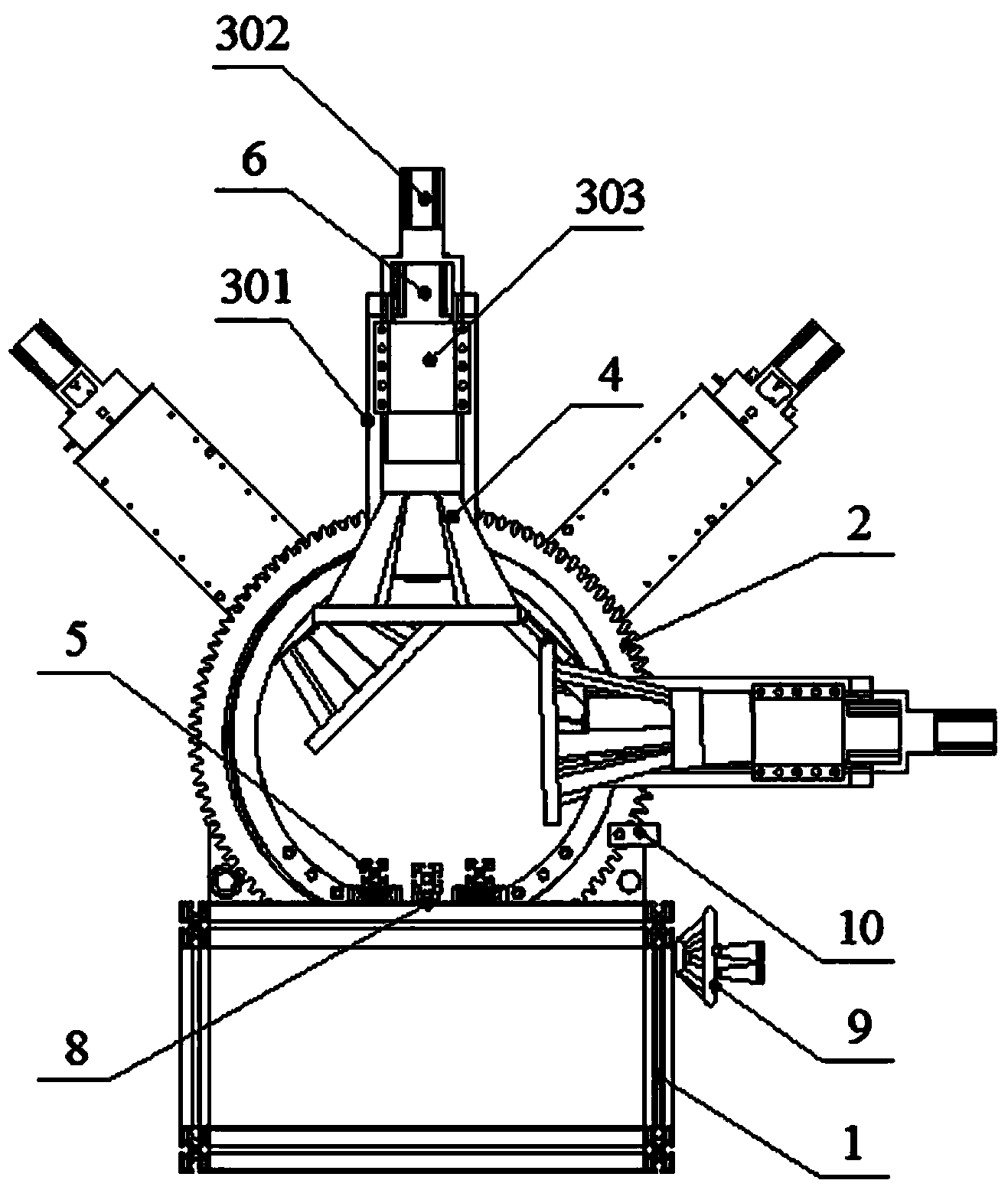 Numerical-control multi-station automatic drilling-tapping machine