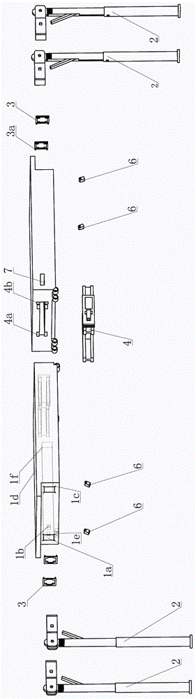 Folding table with pop-up cross beam