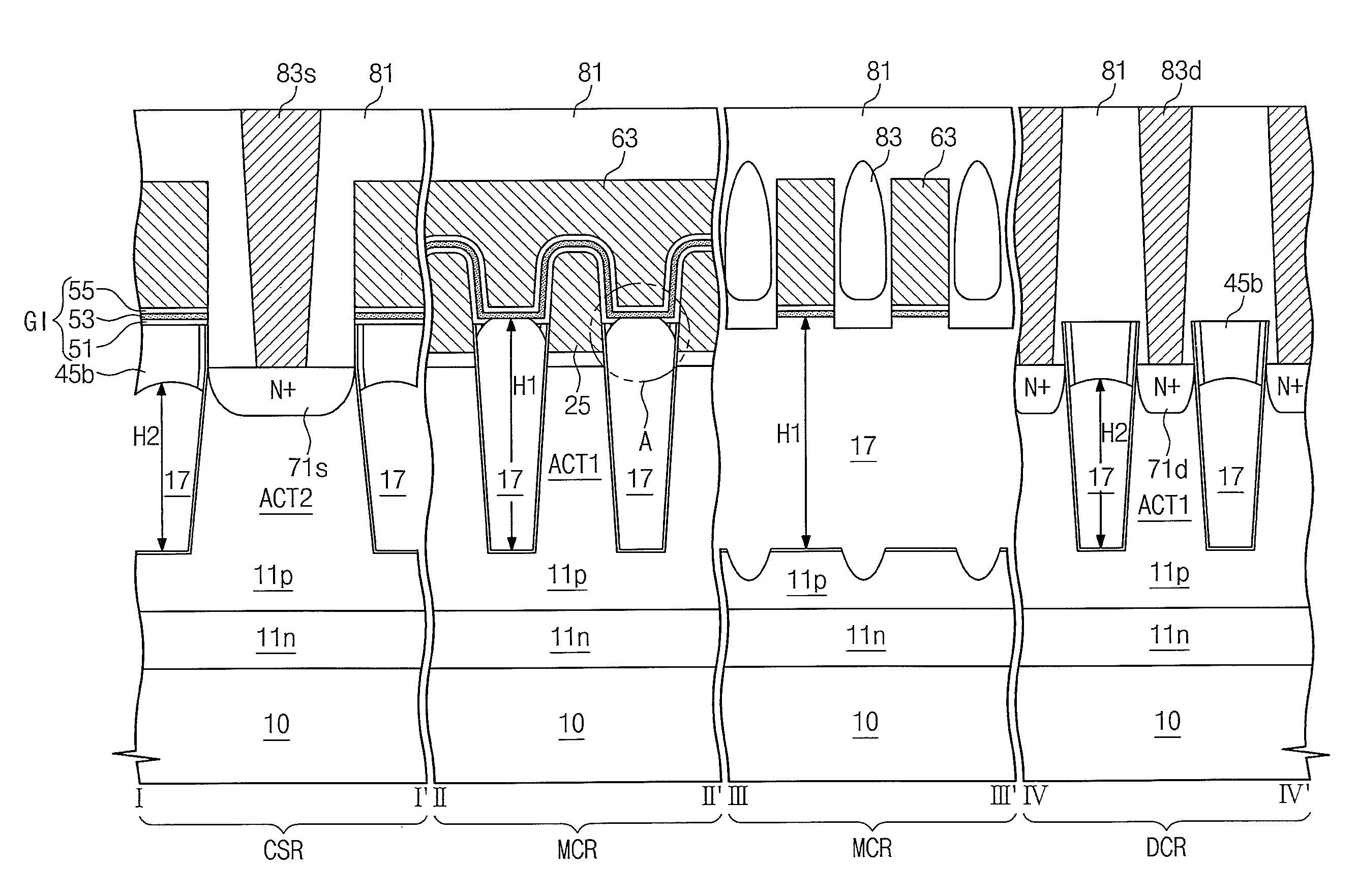 Semiconductor memory devices including an air gap and methods of fabricating the same