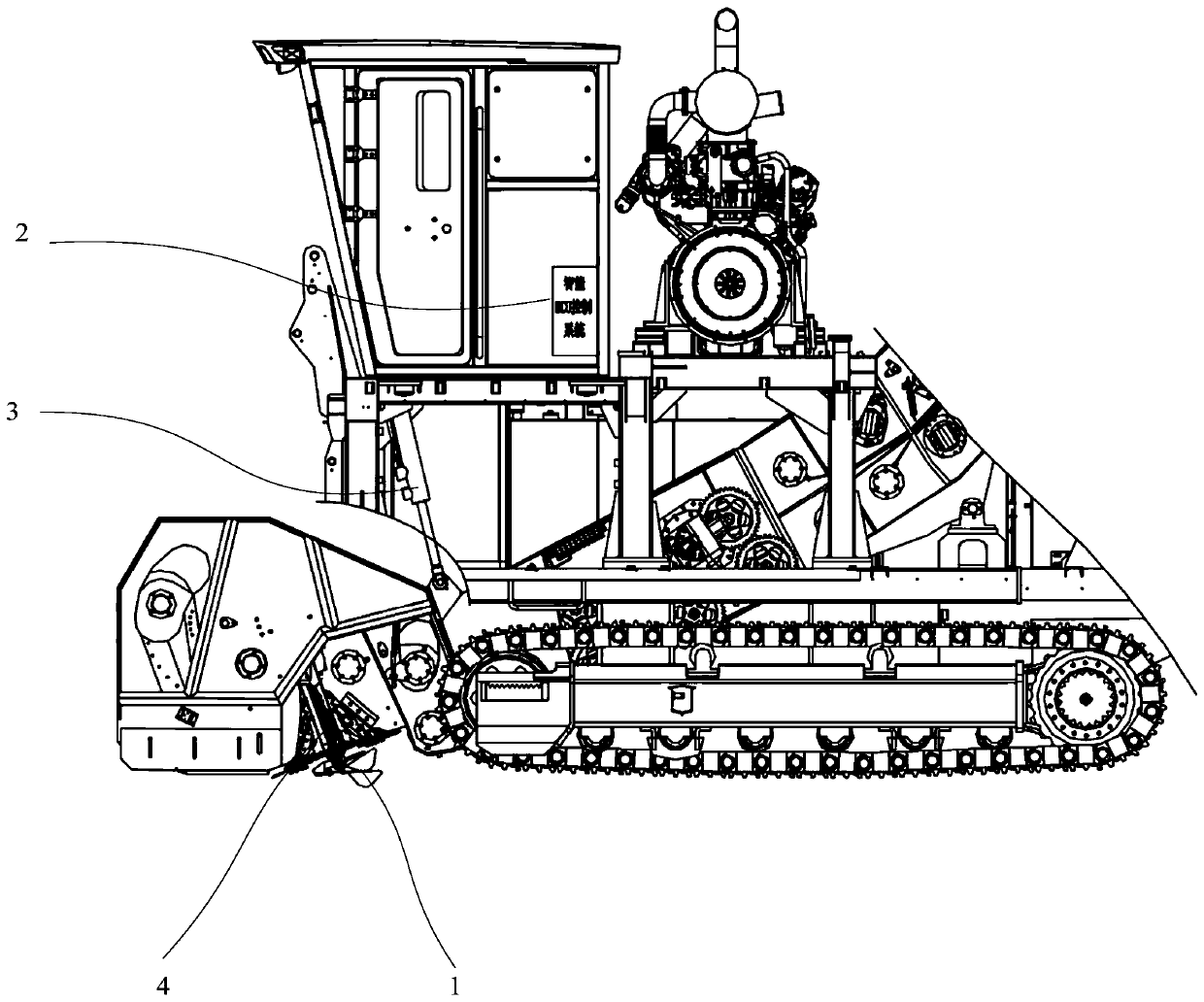 Ridge-top-sensing lifting device