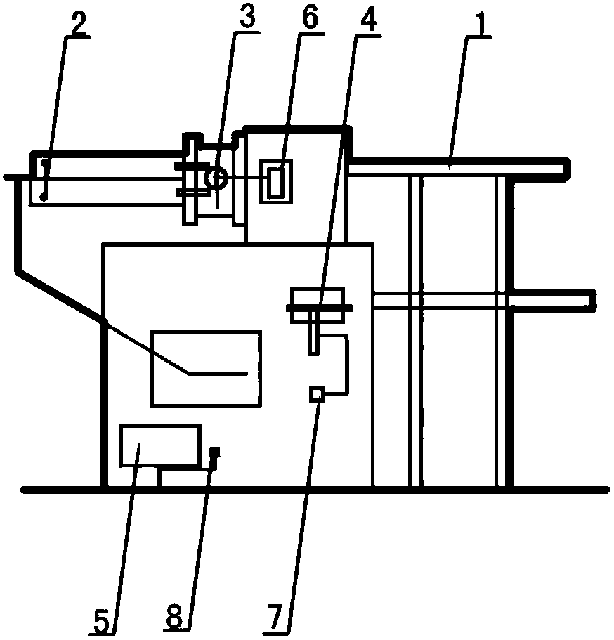 Pore diameter correction safety protection device of straightening and cutting machine