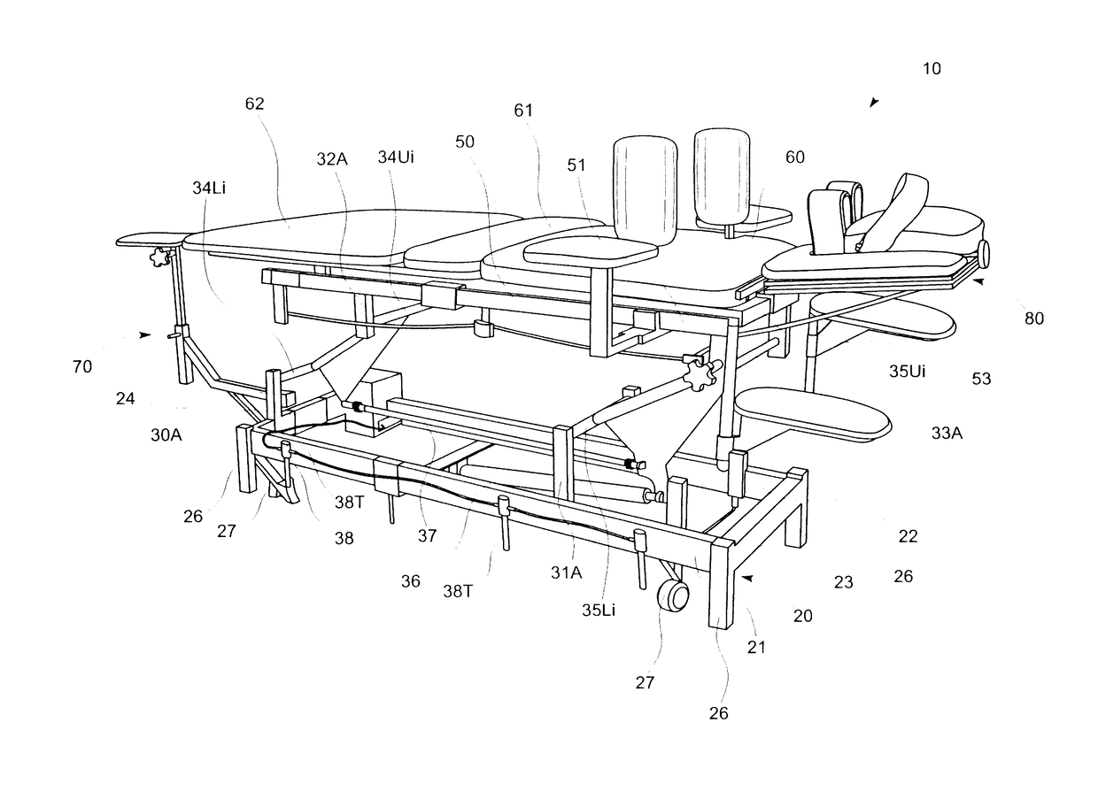 Computer controlled laser therapy treatment table