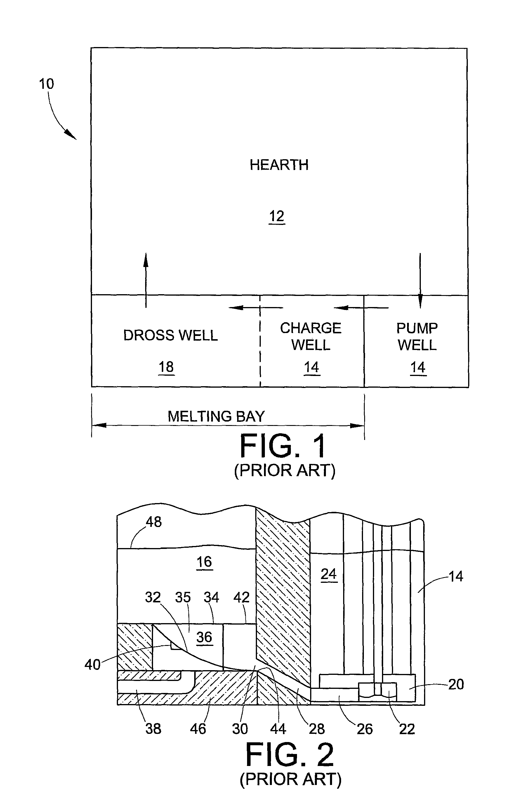 Impact resistant scrap submergence device