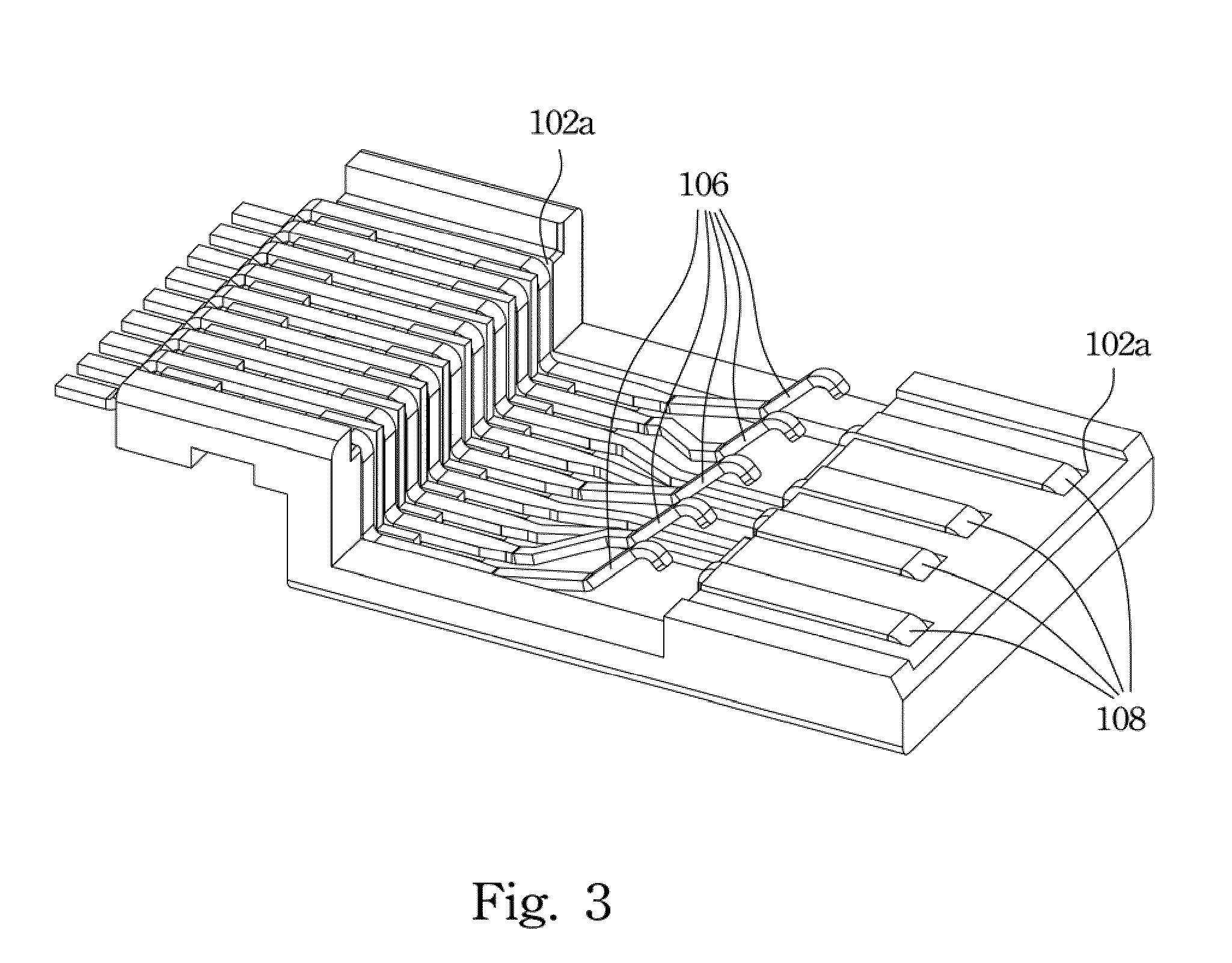 USB connector and contact array thereof