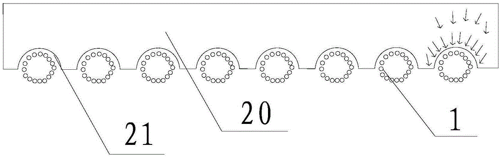 Wind direction rectifying device used for improving polyamide filament evenness