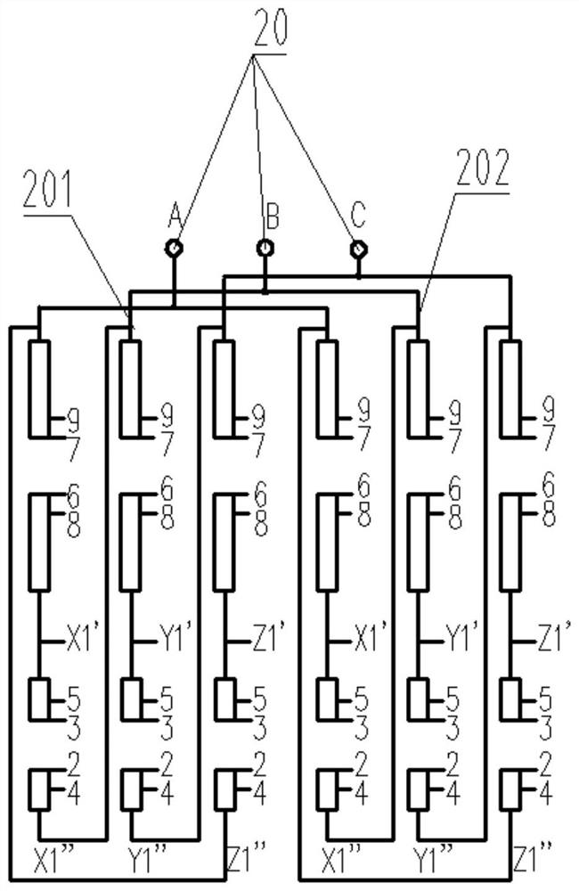 Variable-flux voltage-regulating rectifier transformer for electric car