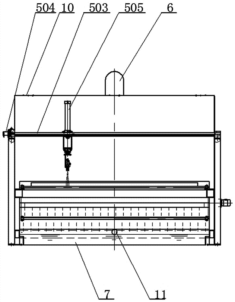 Automation device for spray-polishing of wooden door oil paint