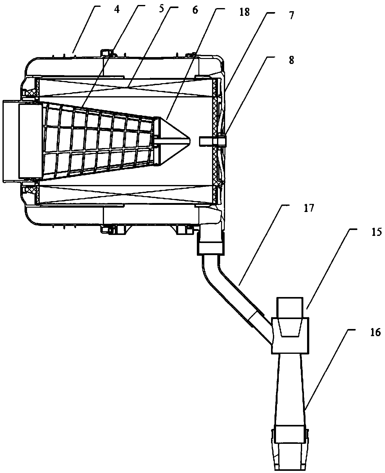 Air filter system having self-cleaning function