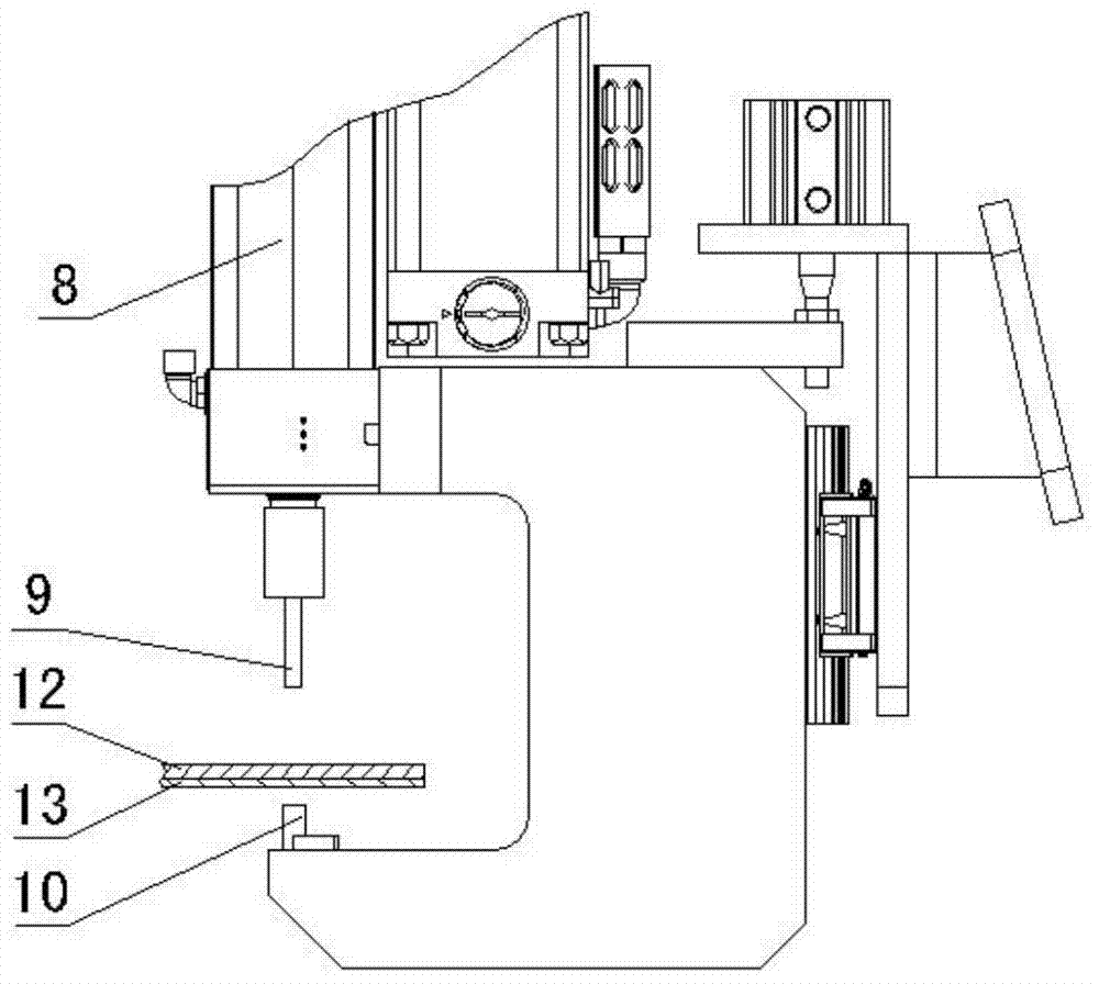 Self balance type punching riveting gun and control method thereof