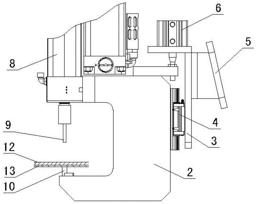 Self balance type punching riveting gun and control method thereof