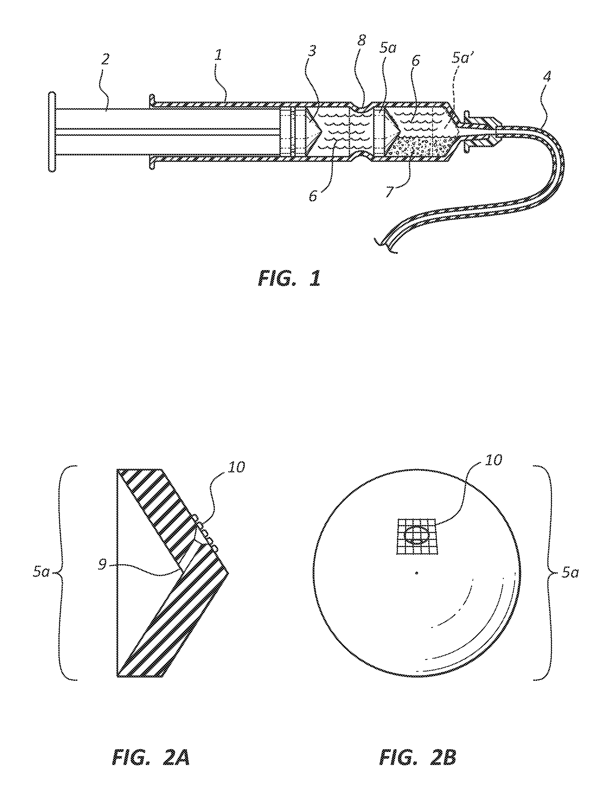 Mixing syringe