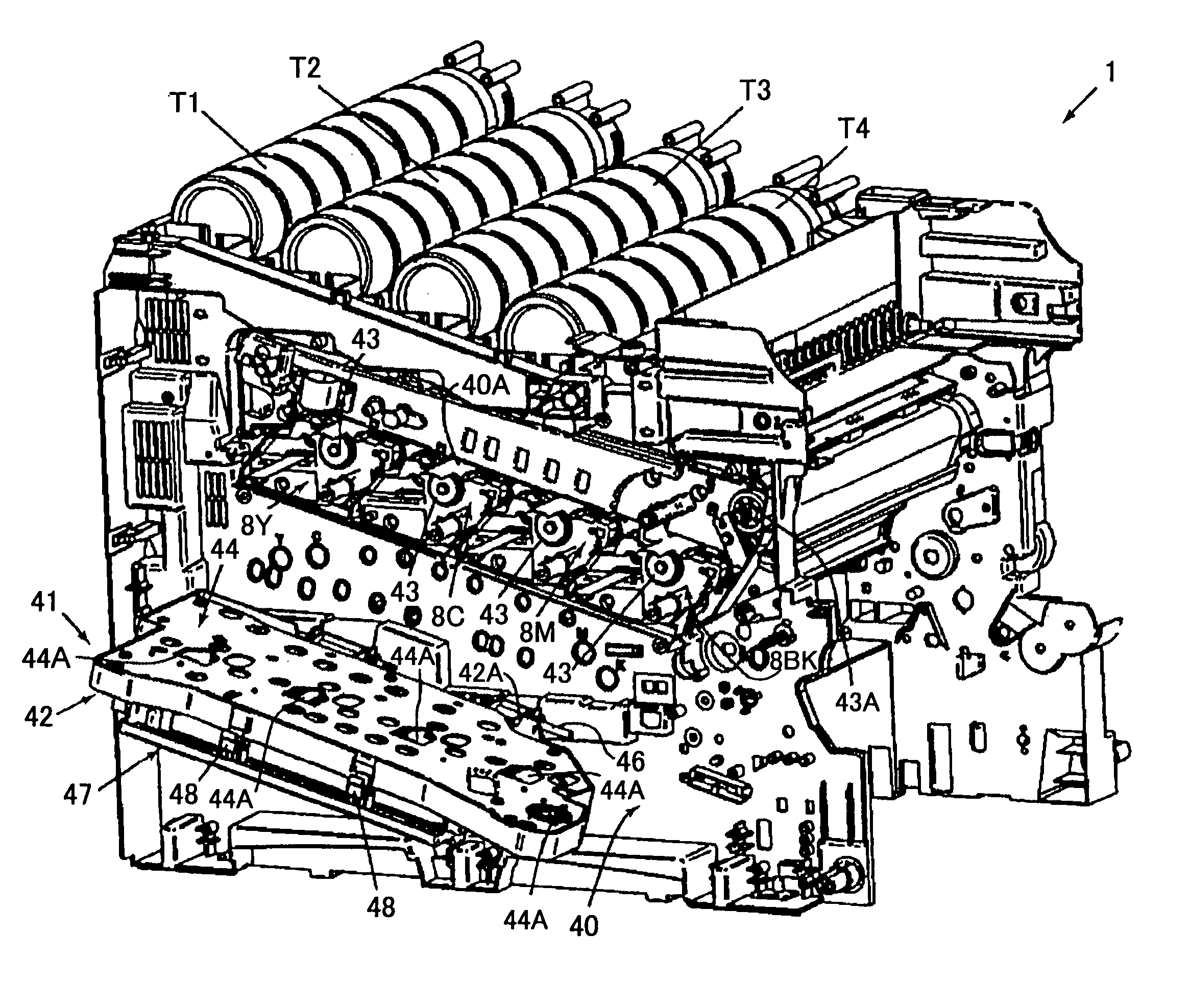 Image forming apparatus for reliably holding attachable units